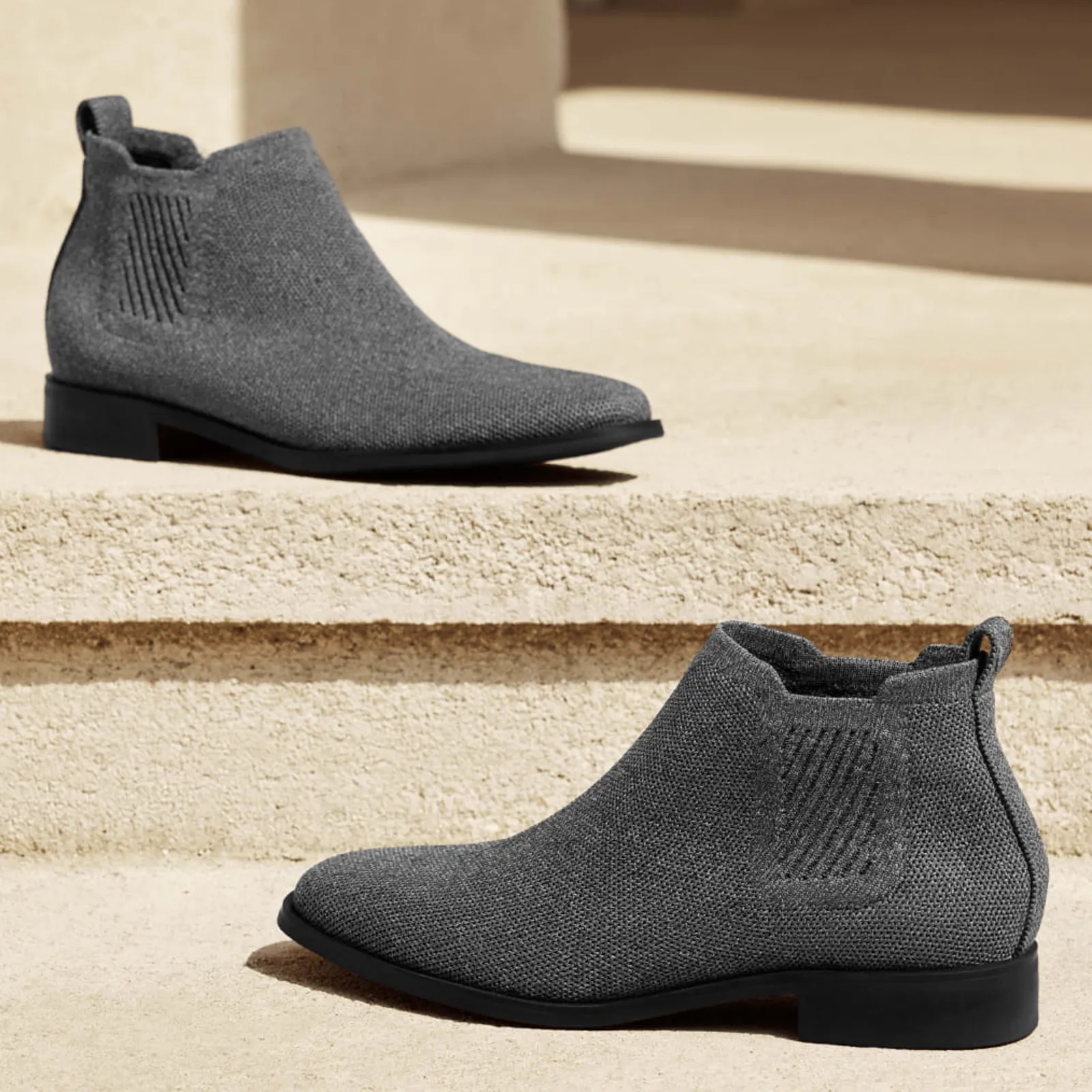 Vivaia Ryan Pro SlipOn Wtr RPT Elegant Casual Chelsea Boot Comfort Rich Grey 8.5 Gray - Image 4