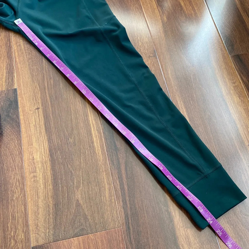 Vuori 2 Pocket Leggings Full Length Deep Hunter Green - Image 7