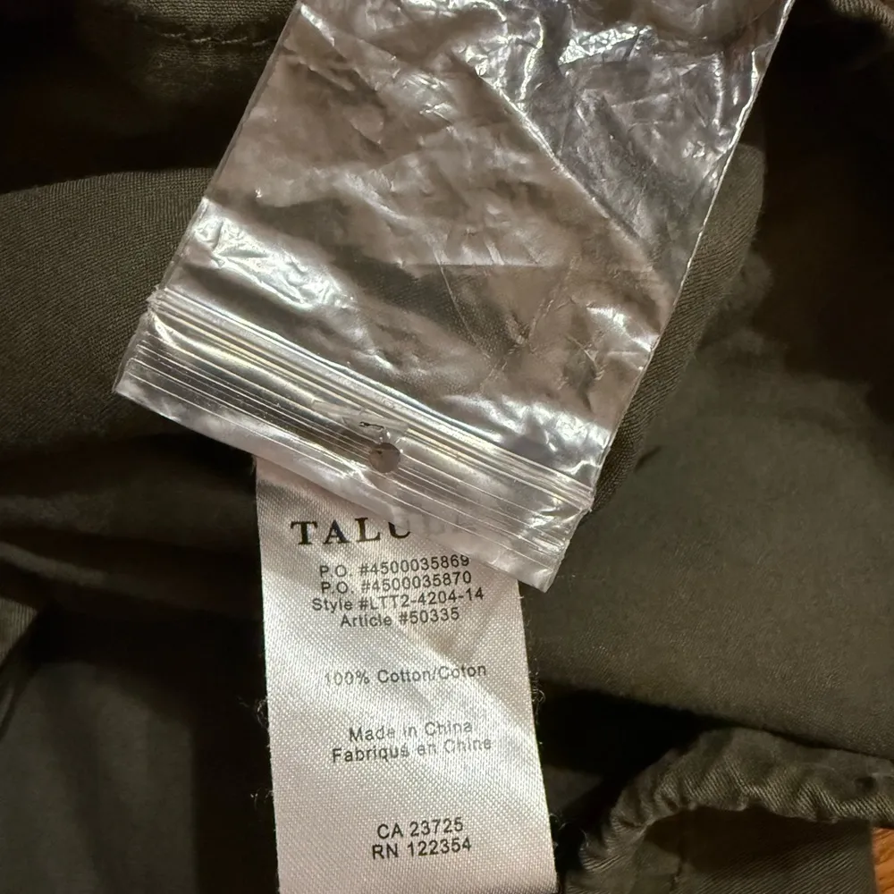 Talula by ARITZIA Trooper Lived In Utility Jacket Olive Green Hooded Size Small - Image 11