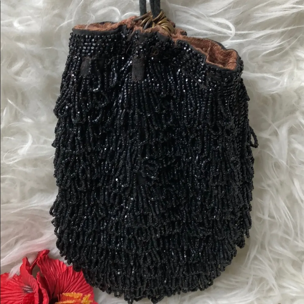 Vintage hand made purse Black - Image 2