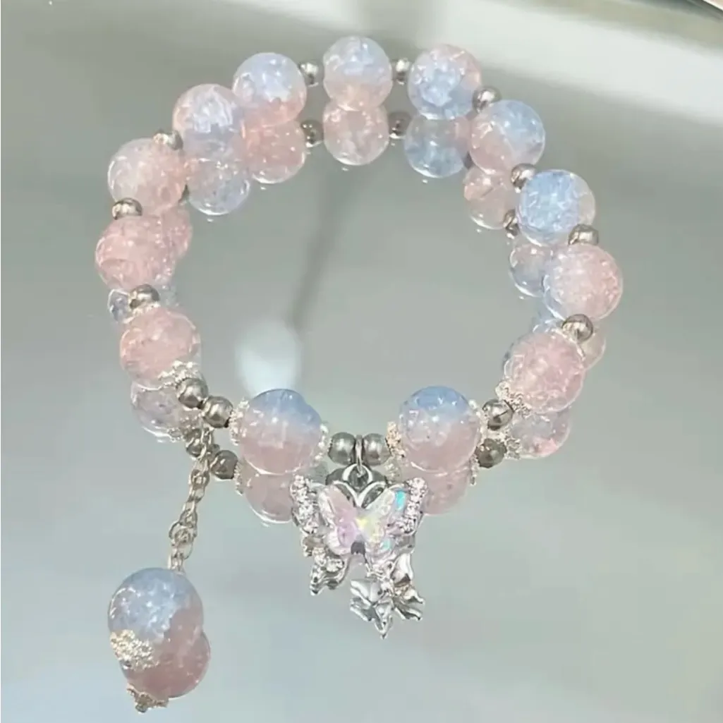 Enchanting‎ Fairy Butterfly Bracelet Unique Niche Design Pastel Colors - Image 4