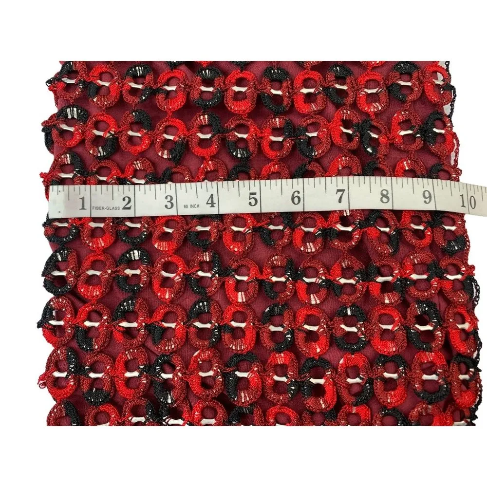 Women's Red Bottle Cap Knitted Cross Bag - Image 9