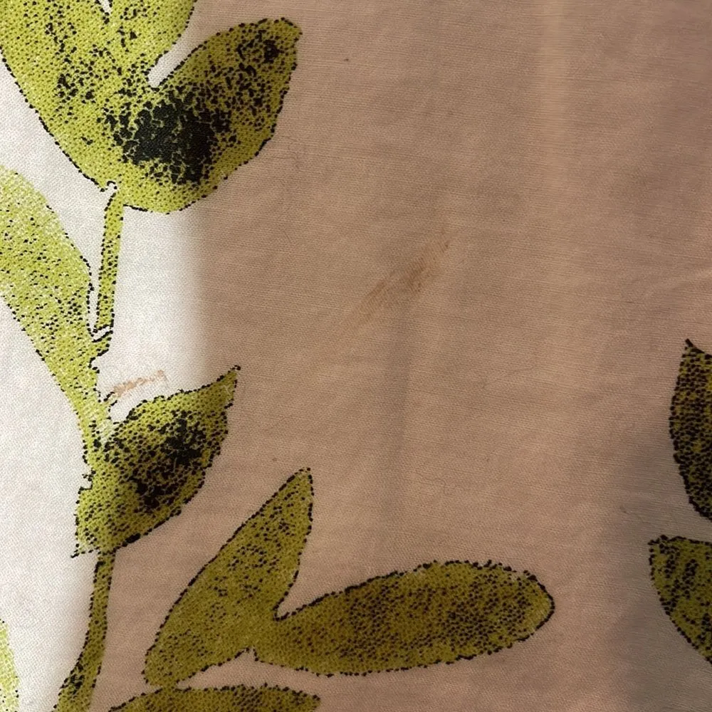 Orvis Retro Style A Line White Floral Cotton Skirt XS - Image 9