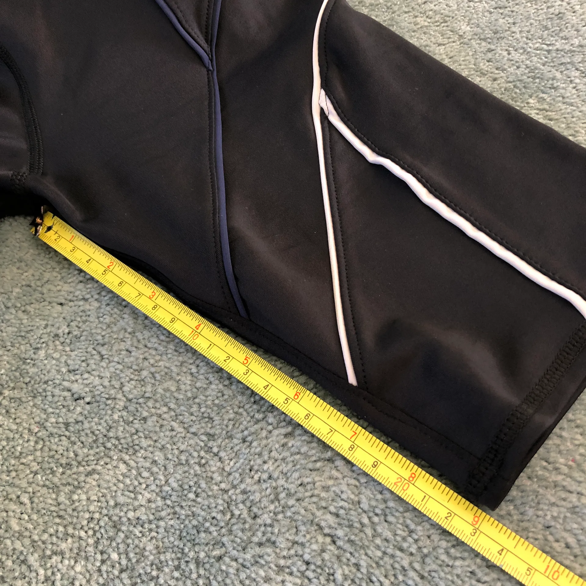 Black Seamed Biker Shorts - Image 9