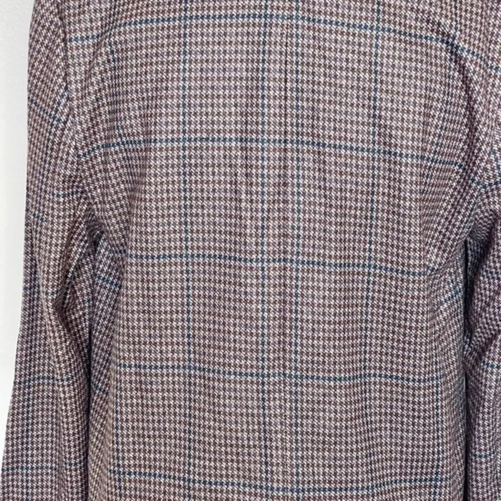 Sanctuary Daily Oxford Blazer Jacket Medium Single Button Plaid Preppy Workday - Image 8