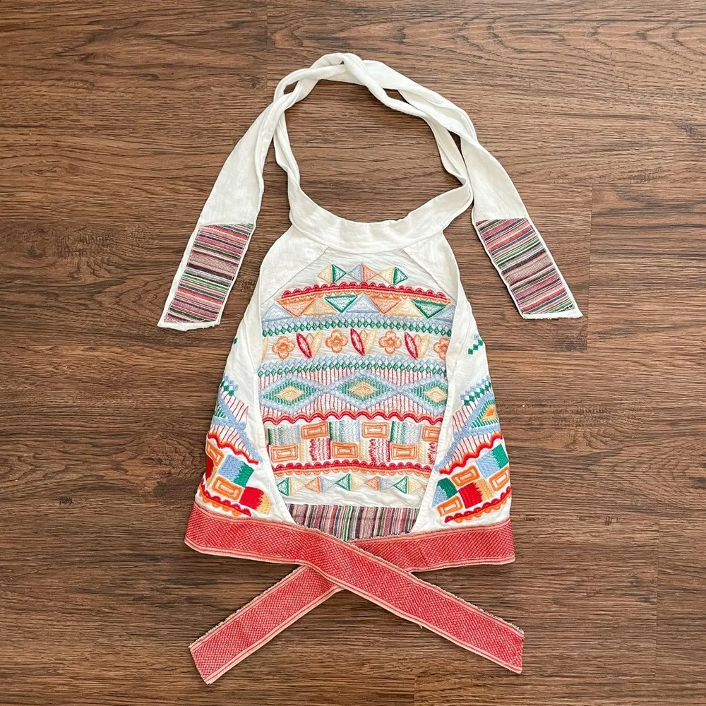 Altar’d State Halter Neck Embroidered Top Boho Western Aztec Sz XS/S - Image 3