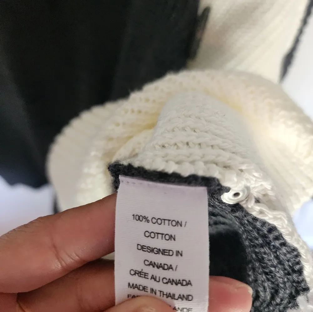 Neon Buddha Solstice Two Tone Gray Sweater Size Small - Image 4