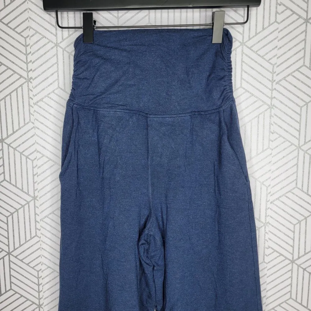 Lululemon Take It Easy Wide Legged Heathered Mod Blue Lounge Pants - Image 6