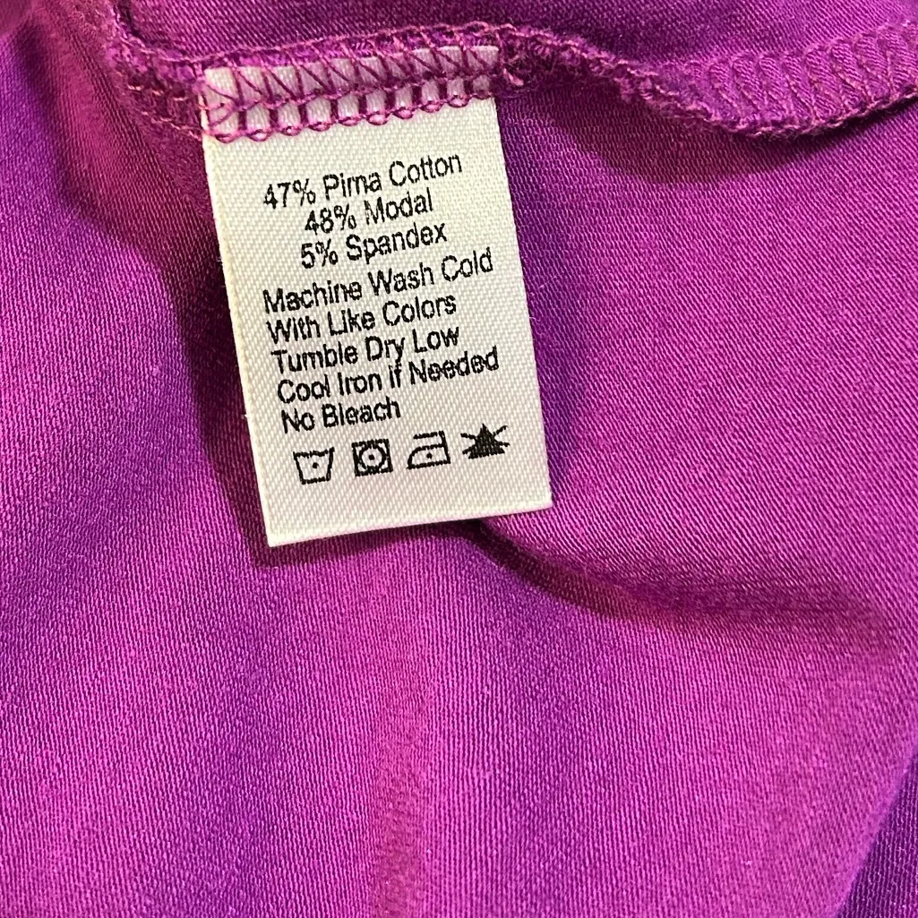 Lilla P Vivid Purple Midi Dress Size L - Image 3