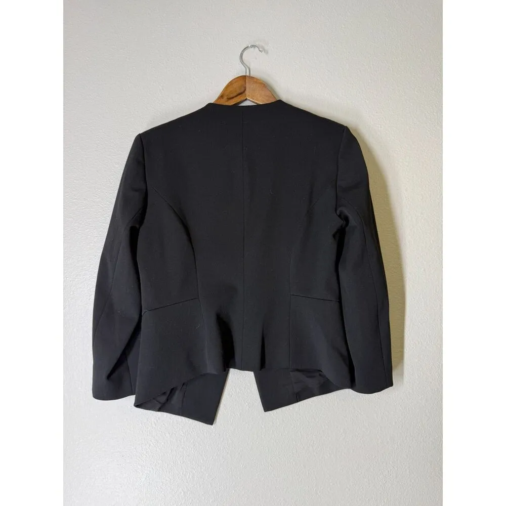 Express Open Front Black Blazer Jacket Womens Sz 6 Career Professional Business - Image 3