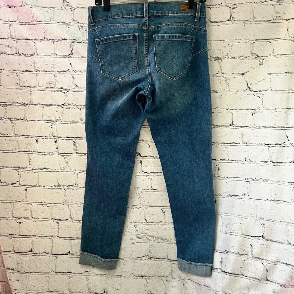 Juicy Couture Distressed Skinny Ankle Rolled Cuff Denim‎ Jeans Size 4 - Image 4