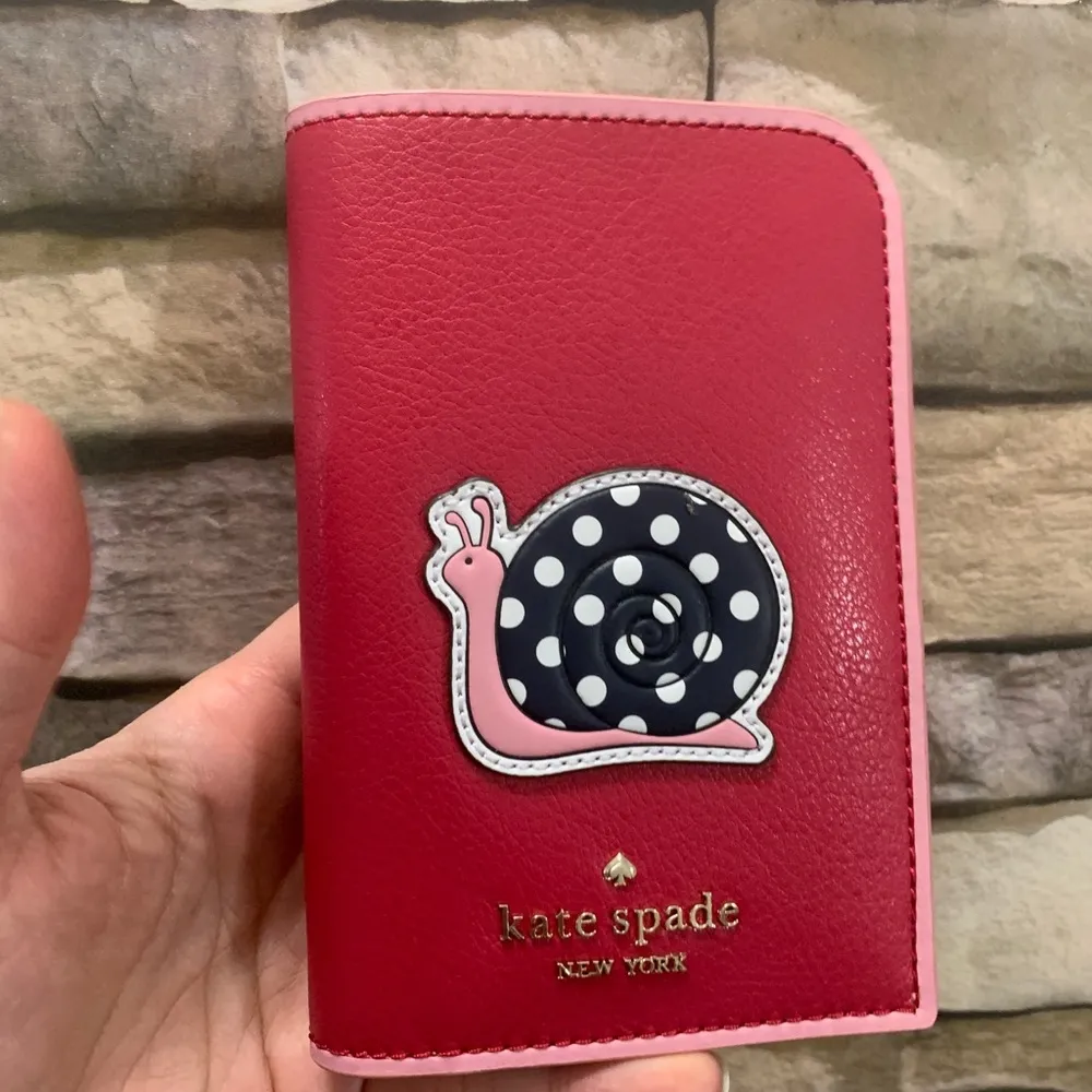 Kate Spade Authentic  leather Snail card/Passport - Image 6