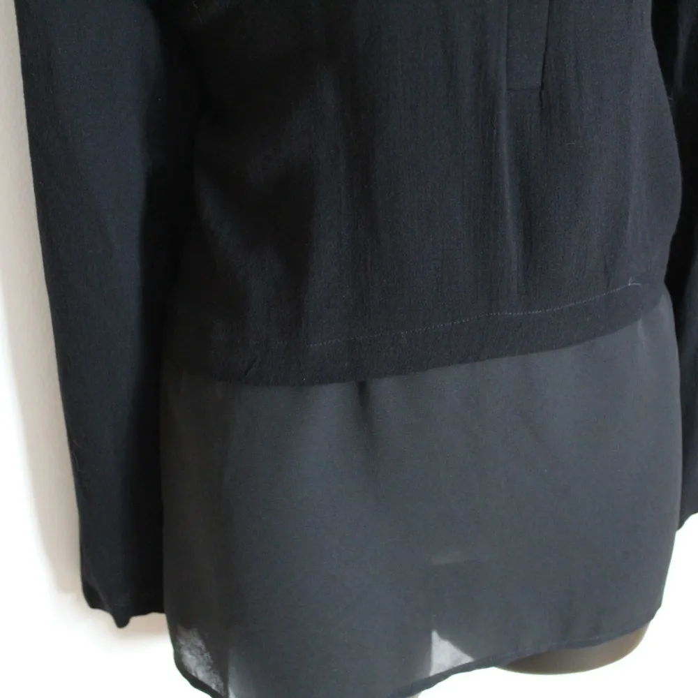 *Anama Black Shirt with Sheer (included in sale) - Image 6