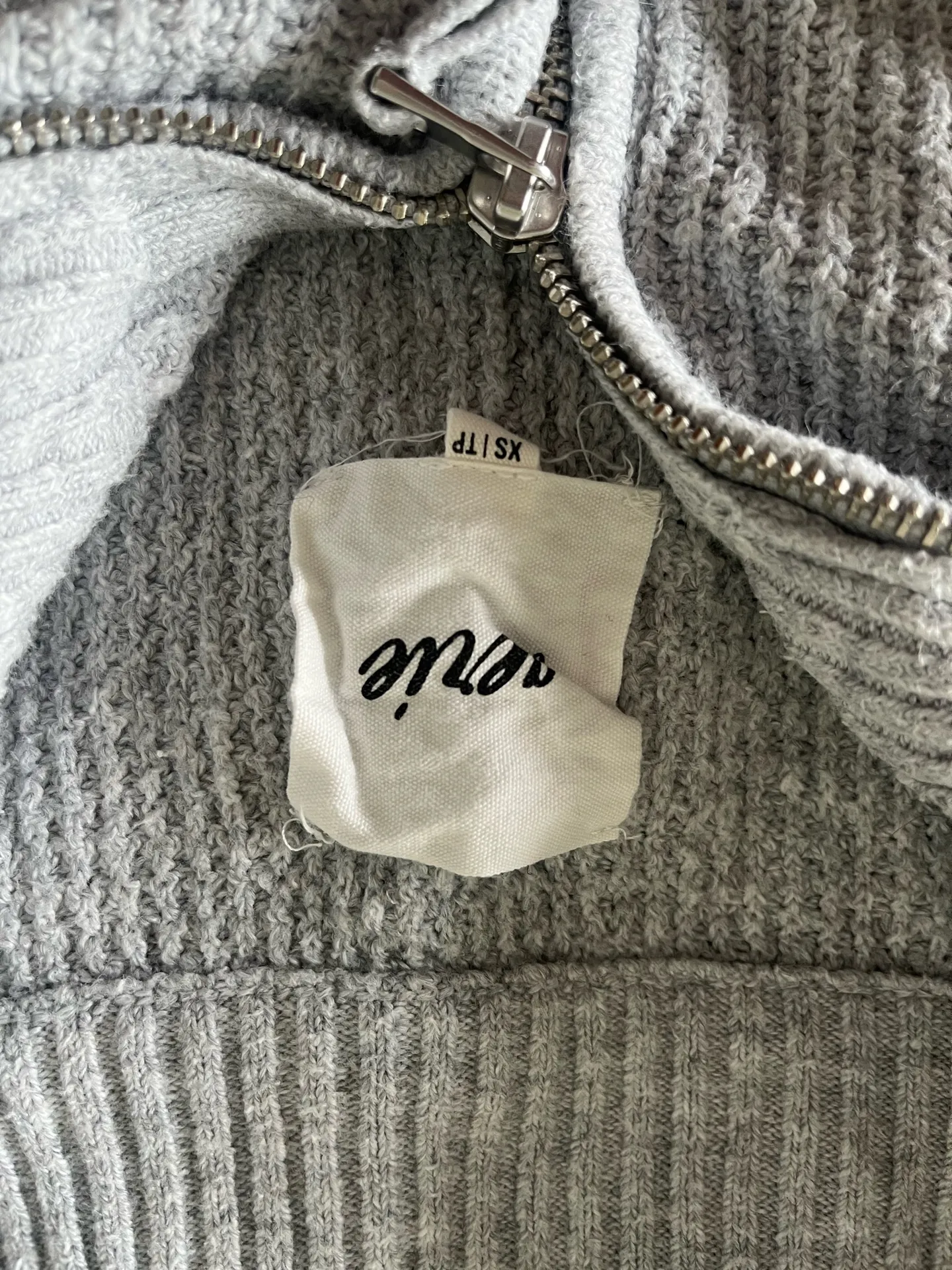 Aerie Waffle Kinit Quarter Zip Sweater - Image 4