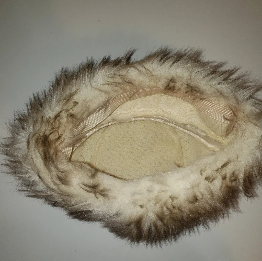 Vintage Fur Hat Brown - Image 10