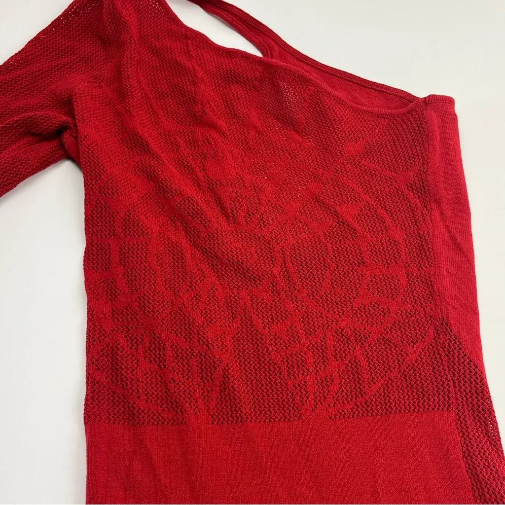 Voight Red Widow Mini Bodycon Dress Made in Hell Size XS / Small One Shoulder - Image 13