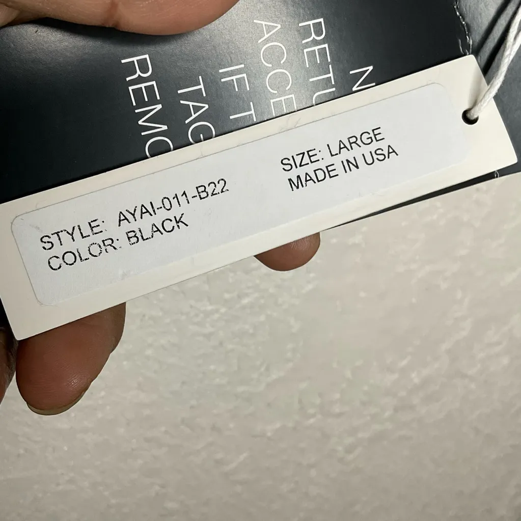 Are You I Am Terry Black Shorts L Size L - Image 4