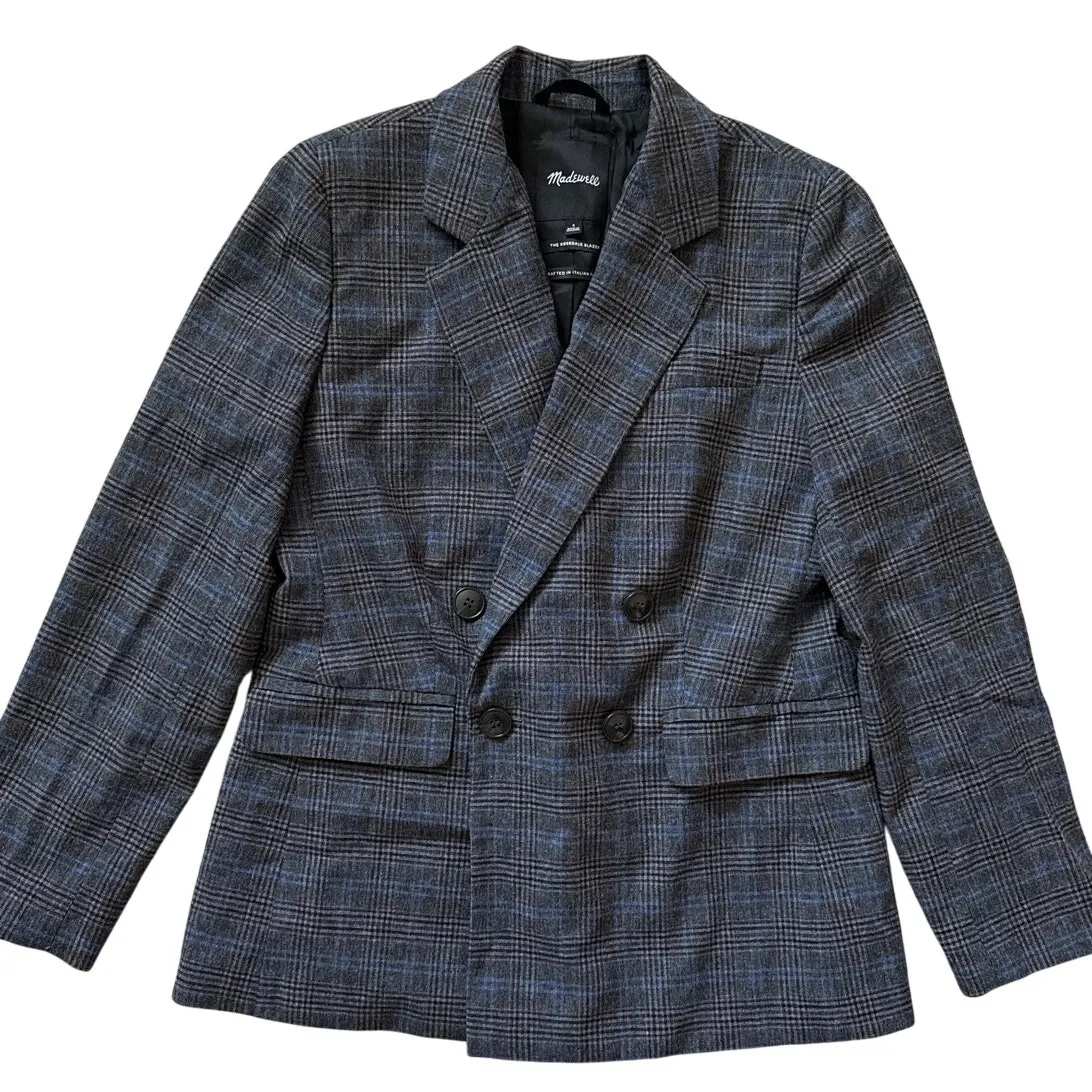 Madewell The Rosedale Plaid Blazer Multicolor Size 4 - Image 6