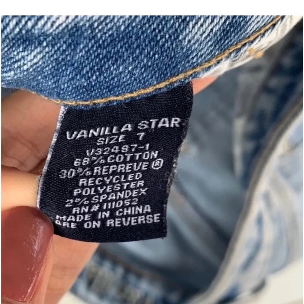 Vanilla Star Blue Jean Shorts Casual Style - Image 4