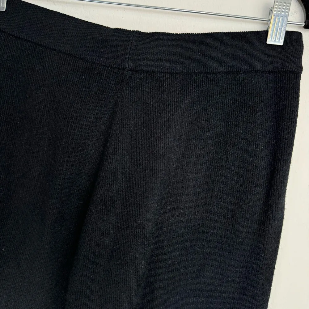 ZYIA Active Womens Black Soft n Warm Joggers Sz Large Ribbed Cozy Knit - Image 15