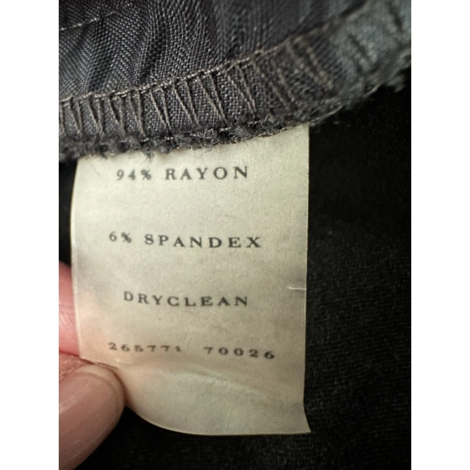 Ann Taylor Womens Pants Wide Leg Career or Dressy High Rise Black Petite 8 - Image 5