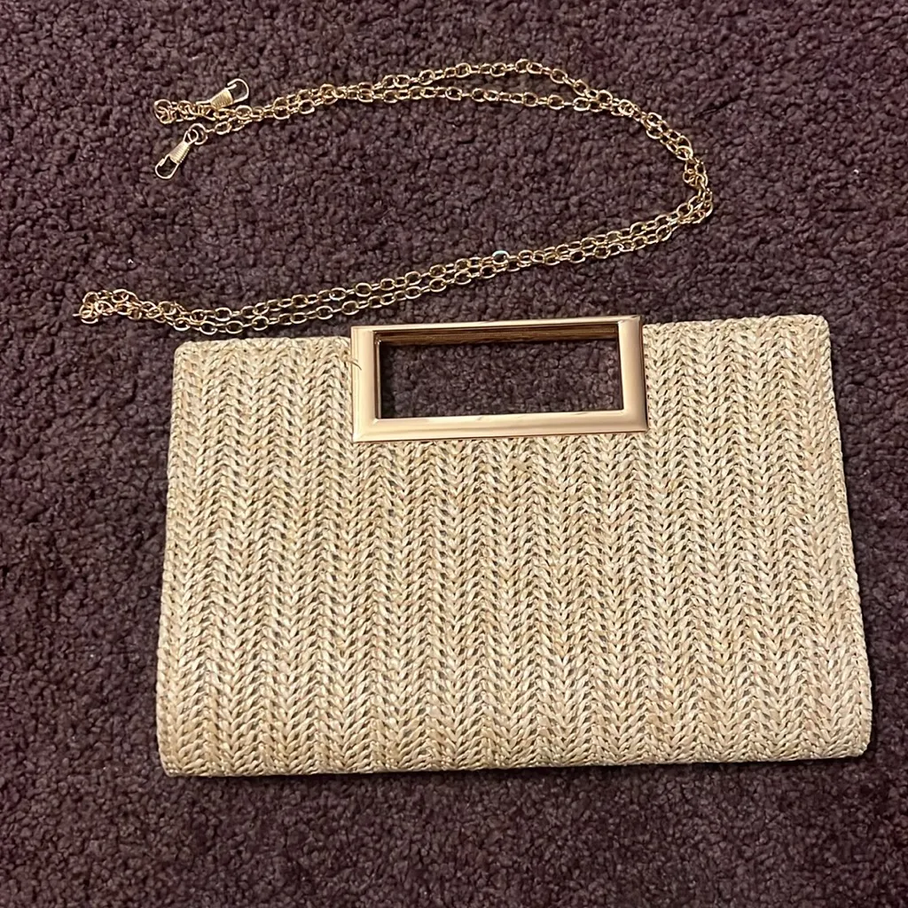 Elegant Tan Clutch Bag - Image 2