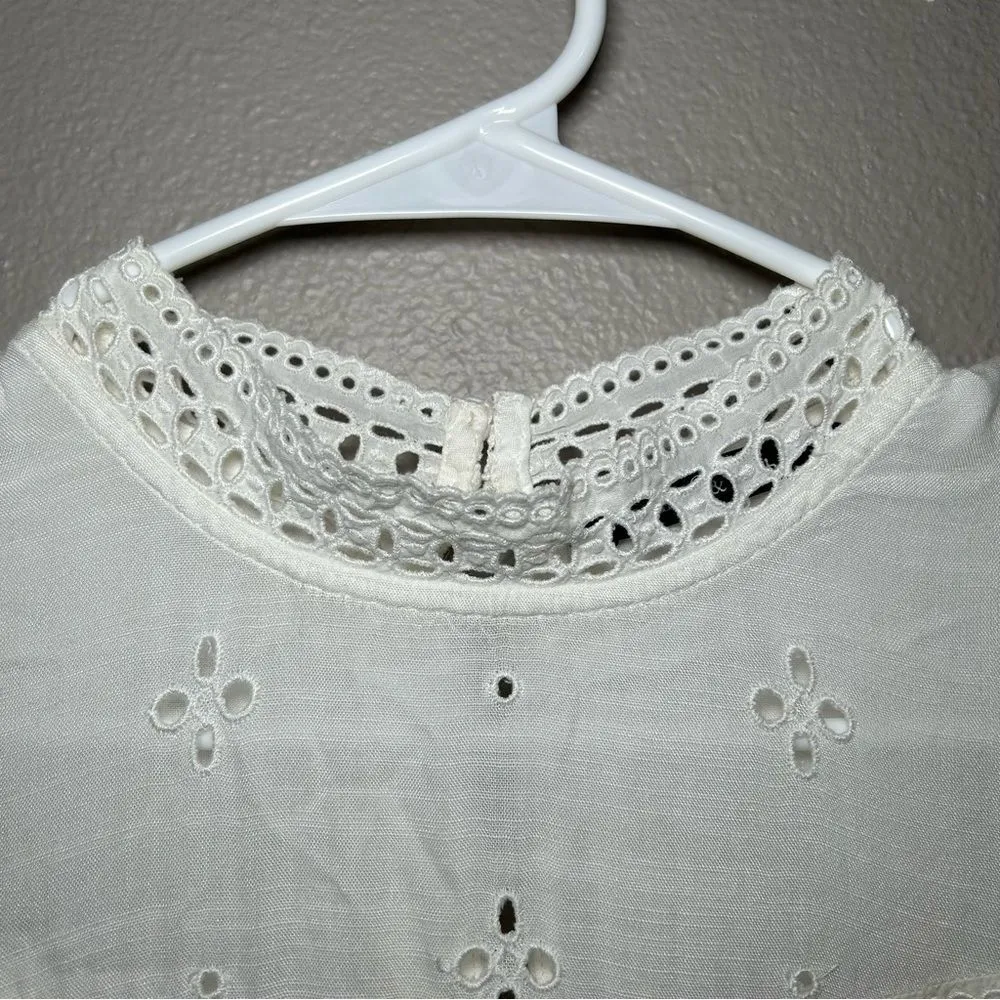 Abercrombie & Fitch crochet lace embroidered boho dress women’s size small - Image 4