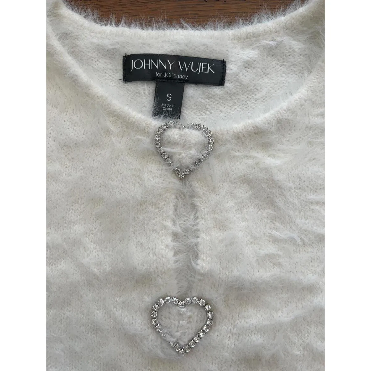 Chic White Fluffy Vest by Johnny Wujek - Image 3