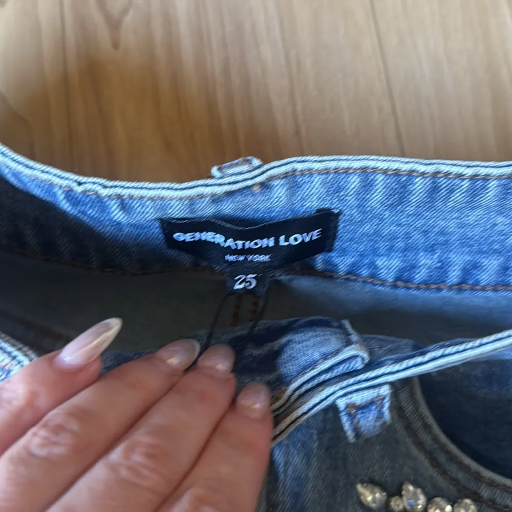 Generation Love CAROLYN CRYSTAL DENIM PANTS - Image 4