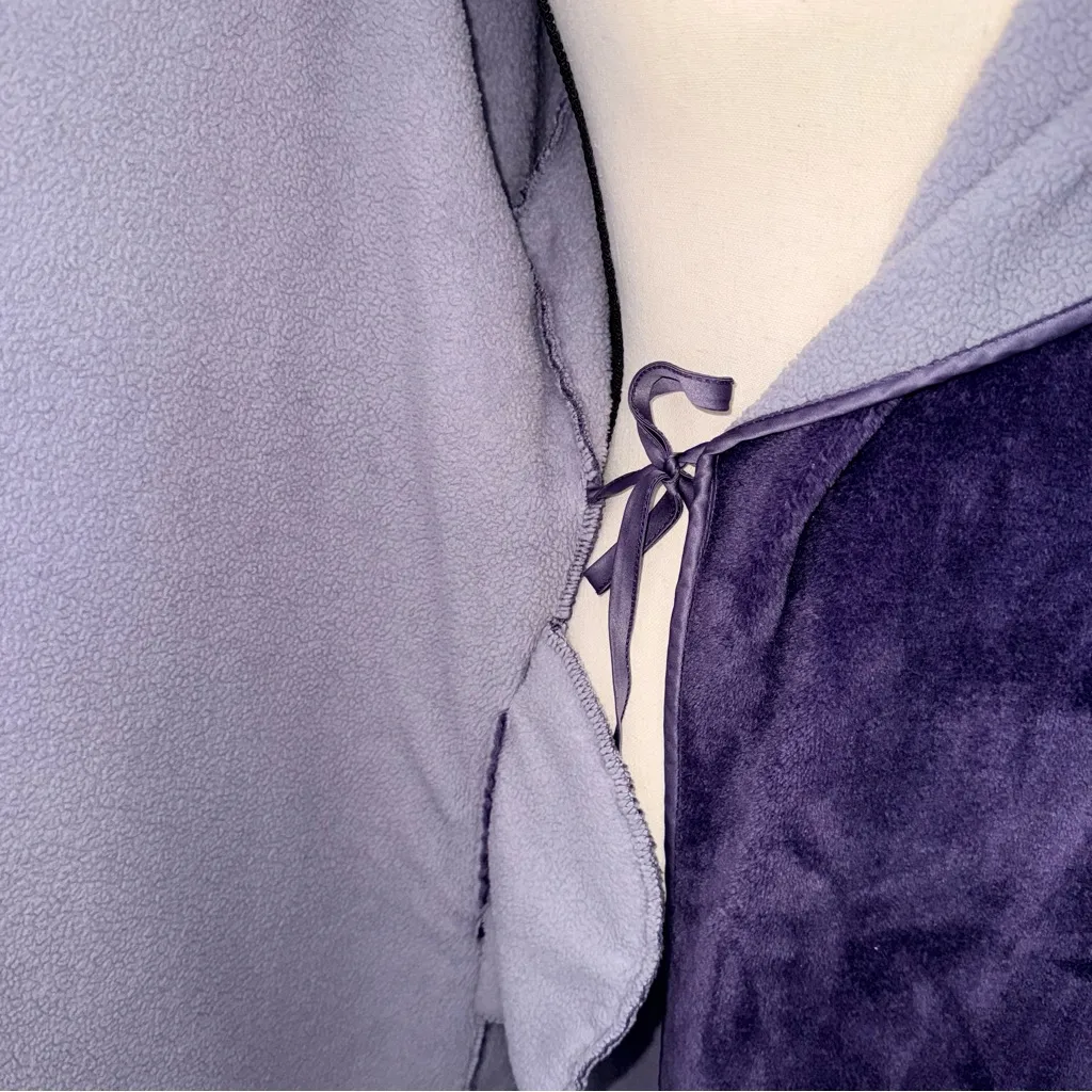 Koolaburra by UGG Women’s Dark Purple Plush Bathrobe with Belt size medium - Image 8