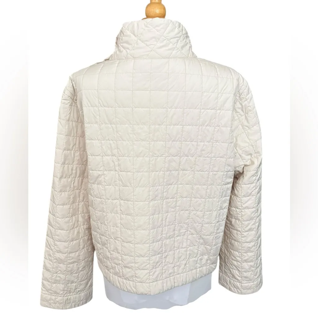 Aether Bardo Pullover Insulated Quilted Puffer Jacket Cream Women’s Size Large - Image 5