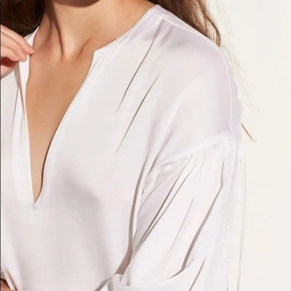 Vince • Ruched Back Split Neck Blouse - Image 27