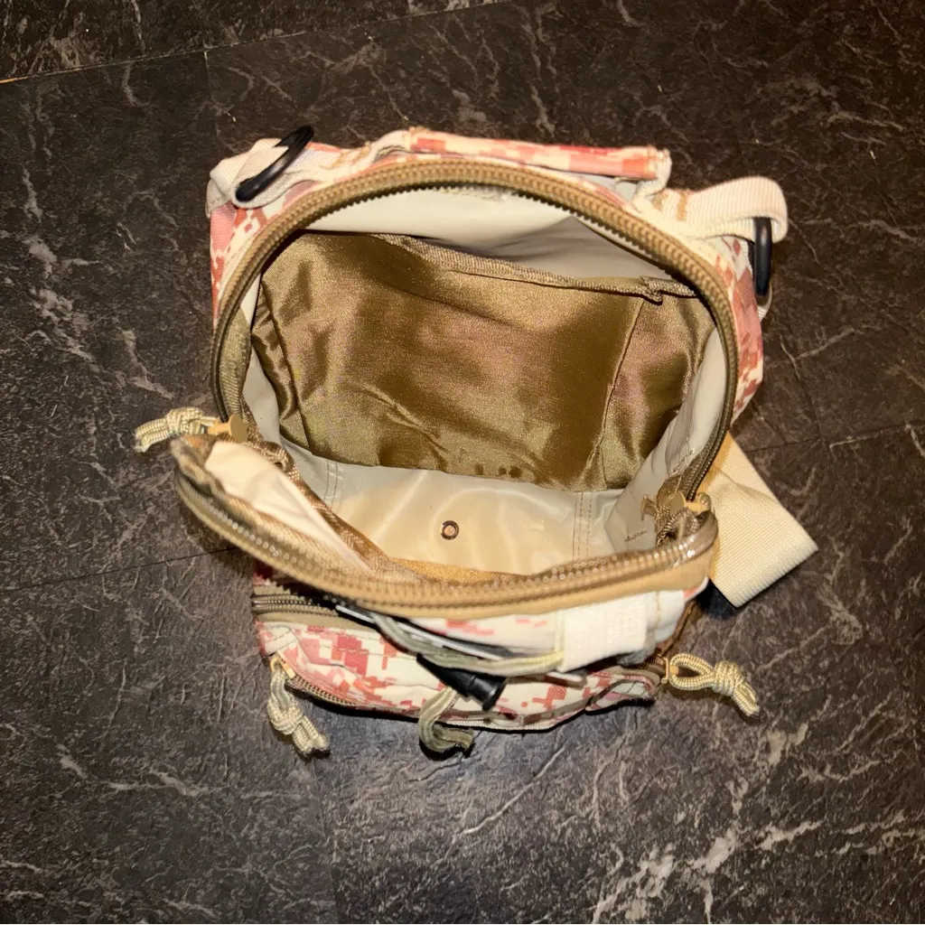 Camouflage Crossbody Bag Brown - Image 7