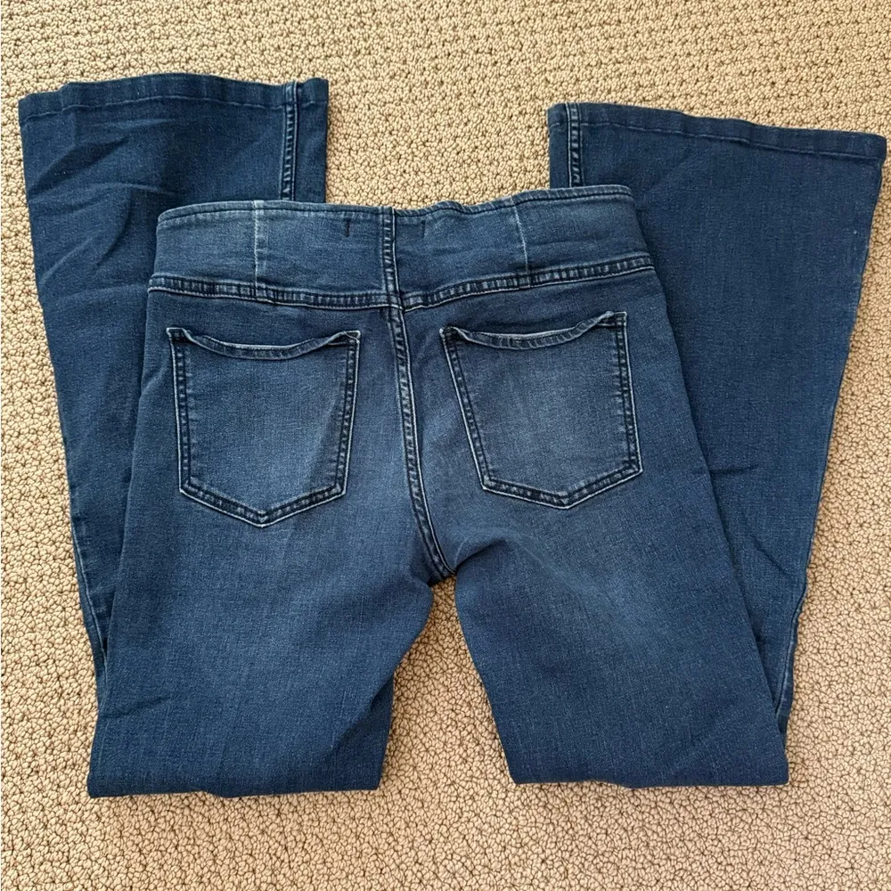 Free People Women’s Penny Pull-on Flair Women's Denim Blue Jeans - Image 2