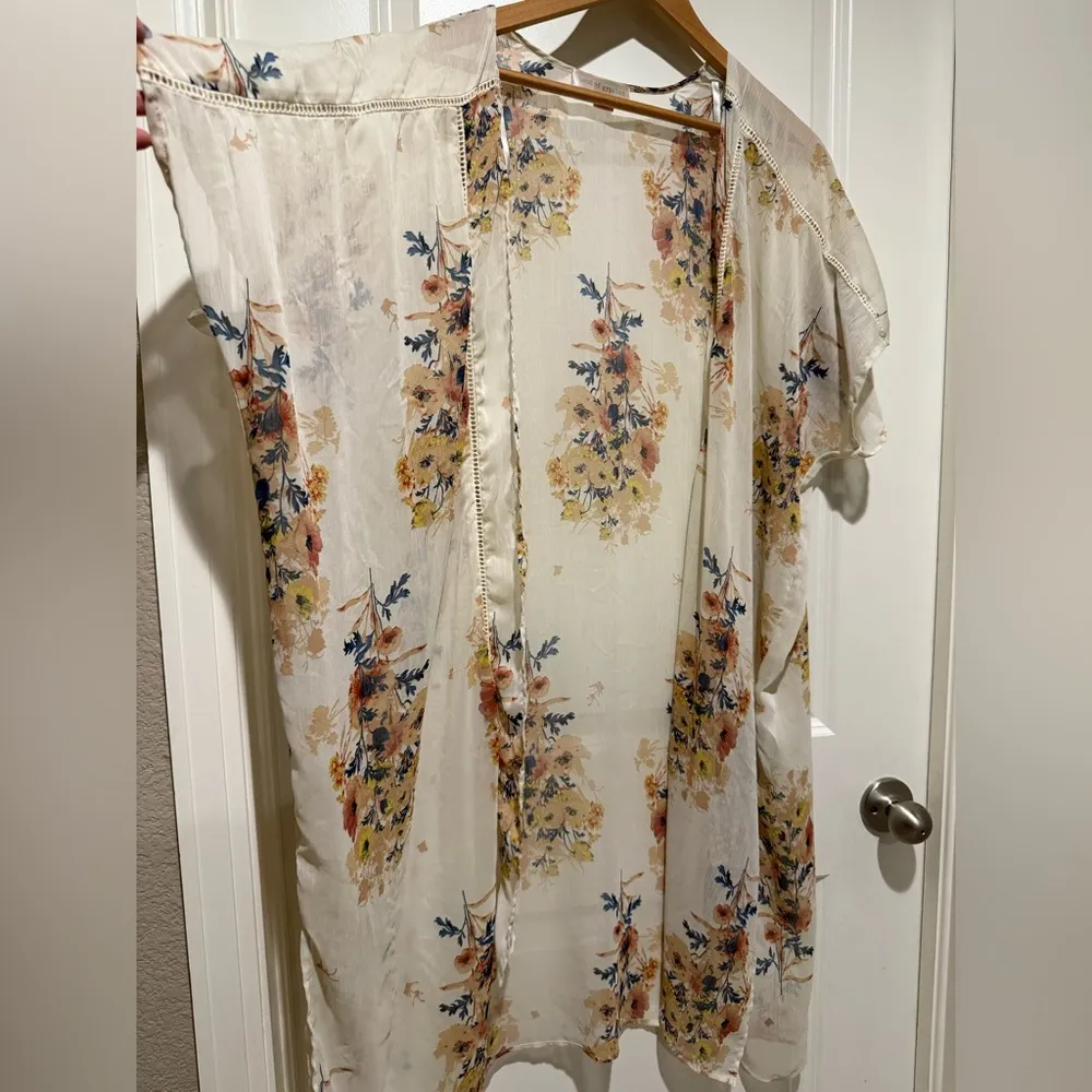 Band‎ Of Gypsies Women XS/S Open Front Boho Style Long Kimono - Image 2