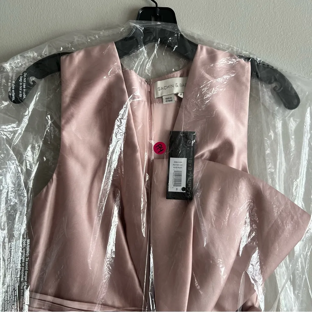 Sachin + Babi Jenna Gown Size 8 in Silver Peony Women’s High Low Dress - Image 7