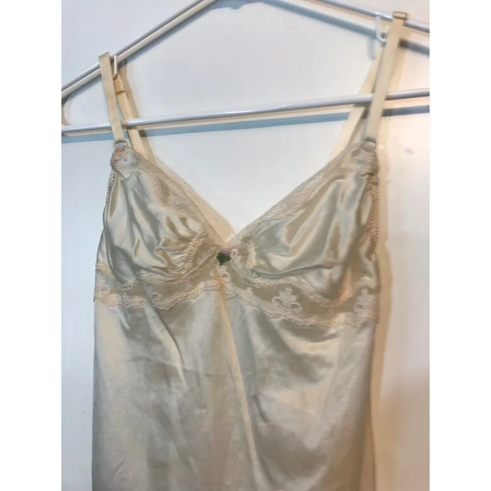 Maidenform delectables vintage delicate dainty intimate tank top - Image 4
