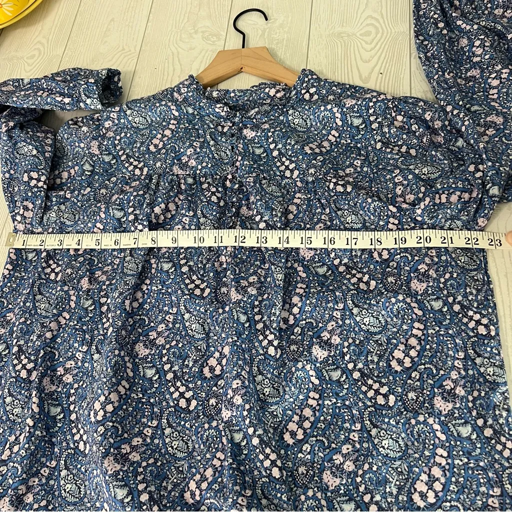 J. Crew Button-front Ruffleneck Popover Blouse In Liberty Bourton Bloom - Image 5