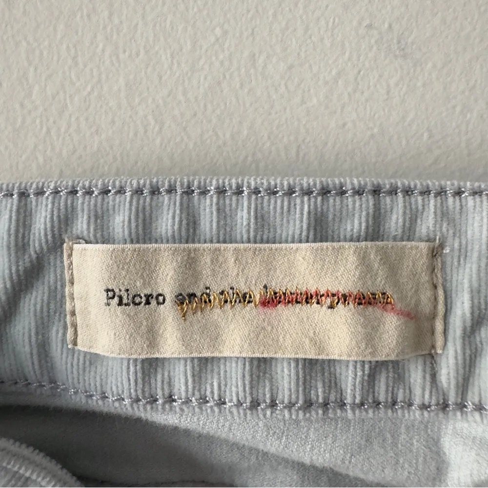 Pilcro and the Letterpress Corduroy Zipper Ankle Pants light blue pockets button - Image 8