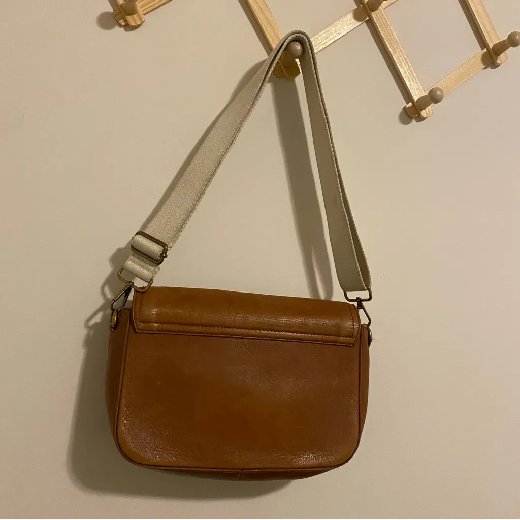 Madewell Brown Leather Magnet Closure Purse - Image 8