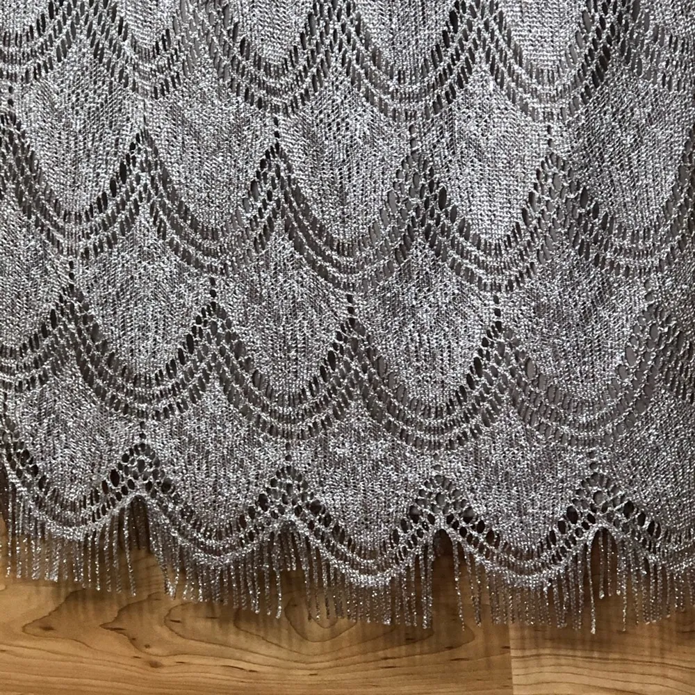 S.L. Fashions Glistening Gold Laced Fringed Dress Perfect for a Wedding Size undefined - Image 3