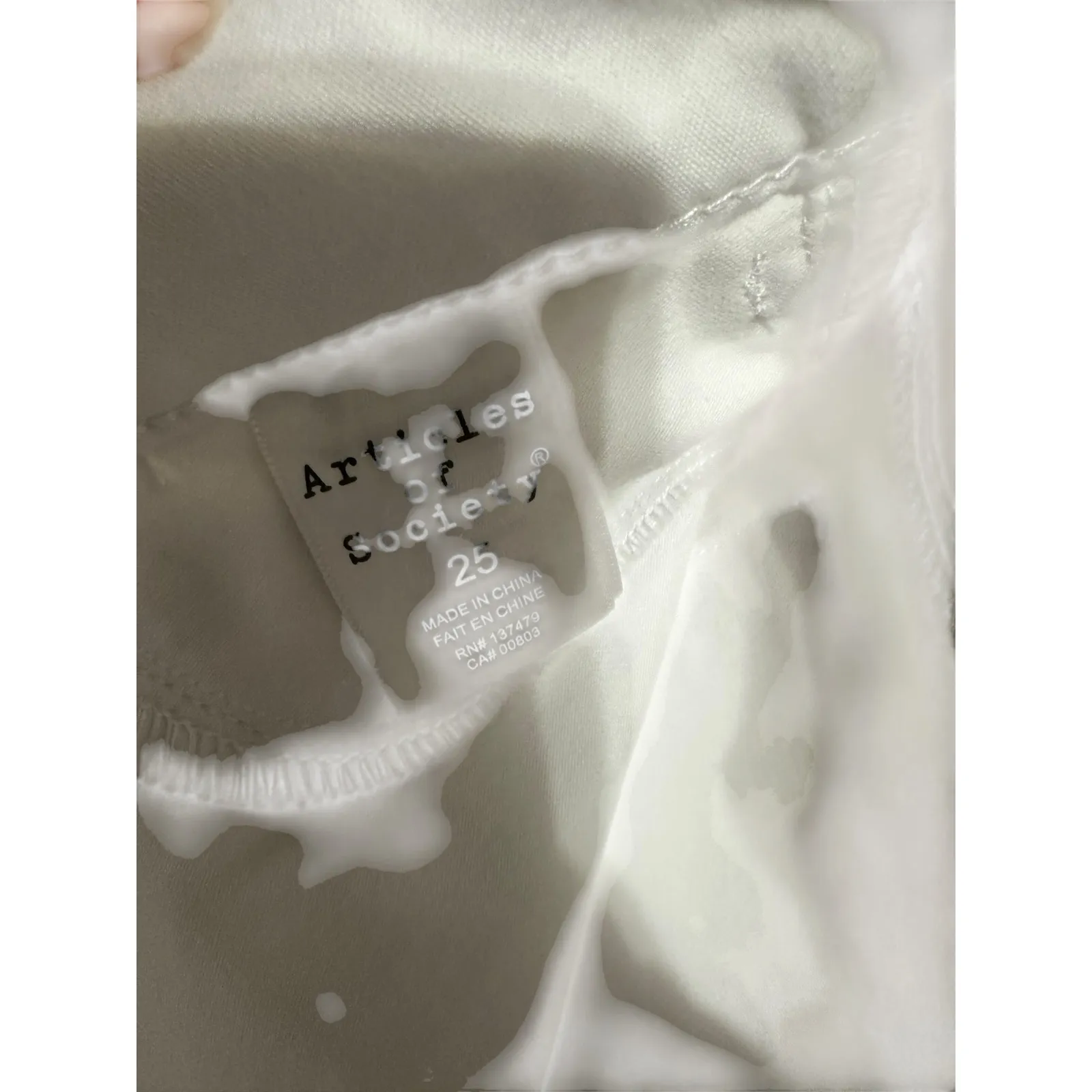 Articles Of Society Pearl white skinny‎ jeans size 25 #4014CR-908 - Image 4