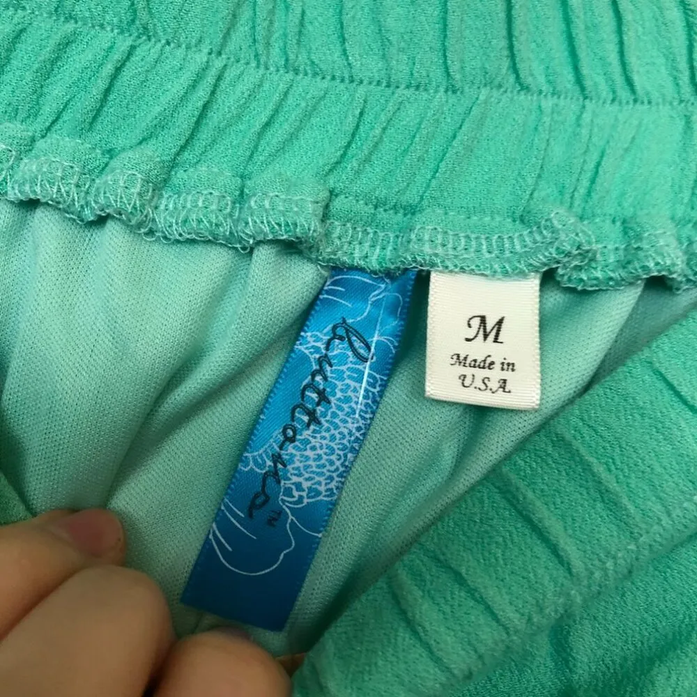 NEW NWT FRANCESCAS Mint Green Pink Floral Boho Elastic Waist Mini A - Image 4