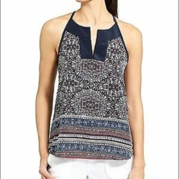 Athleta Medallion Dunes Tank in Iron Blue Tassel Tie Size XXS - Image 2