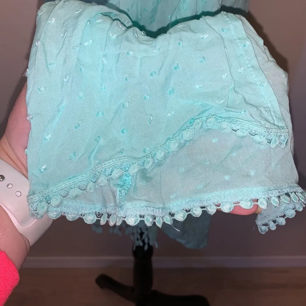 Unique spectrum NWT  blue popcorn knit long sleeve blouse - Image 6