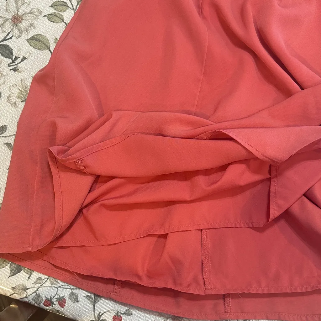 Abercrombie & Fitch Coral Long Sleeve mini Dress - Image 7