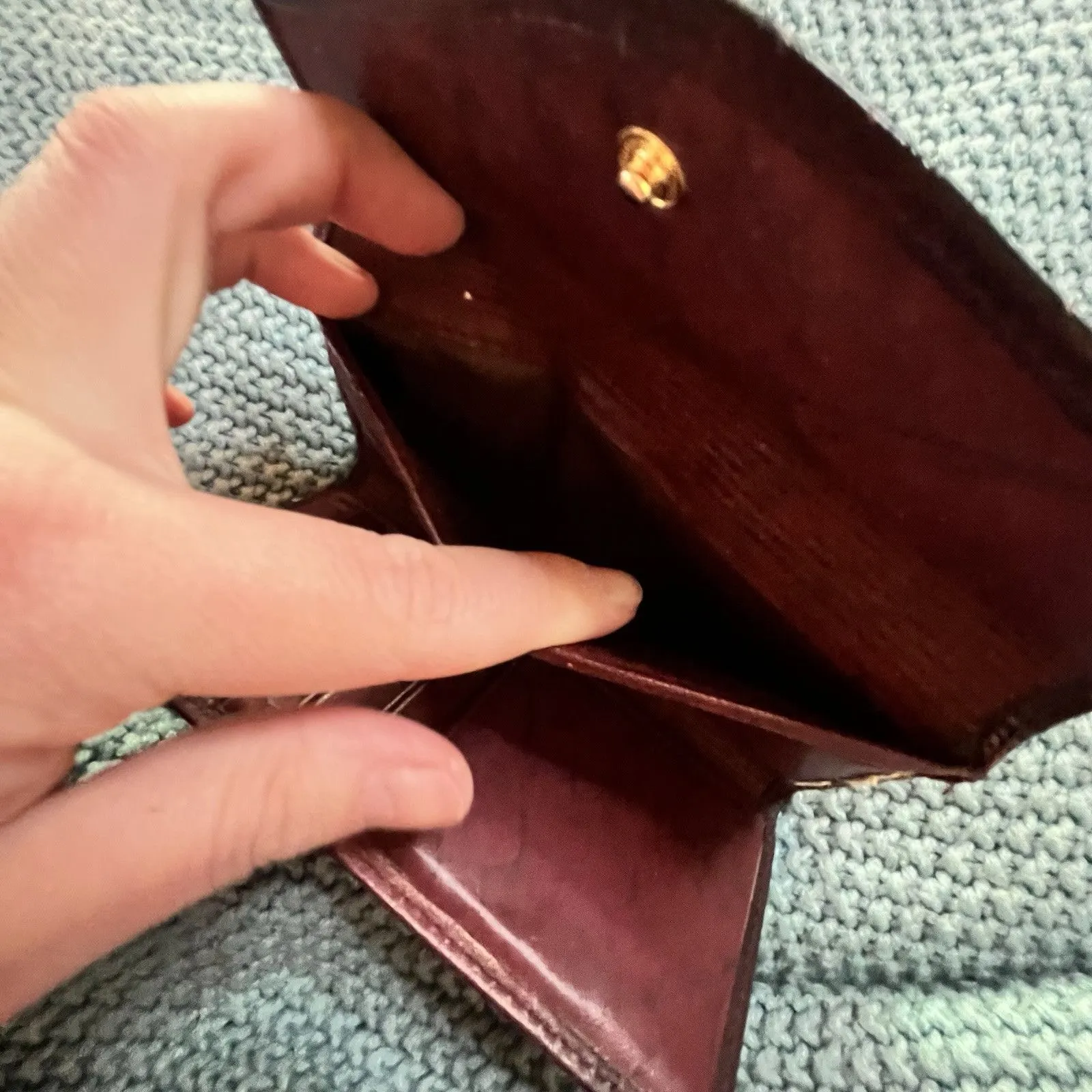 Buxton Leather Mahogany Heiress Clutch Organizer Wallet Top Grain Cowhide - Image 8