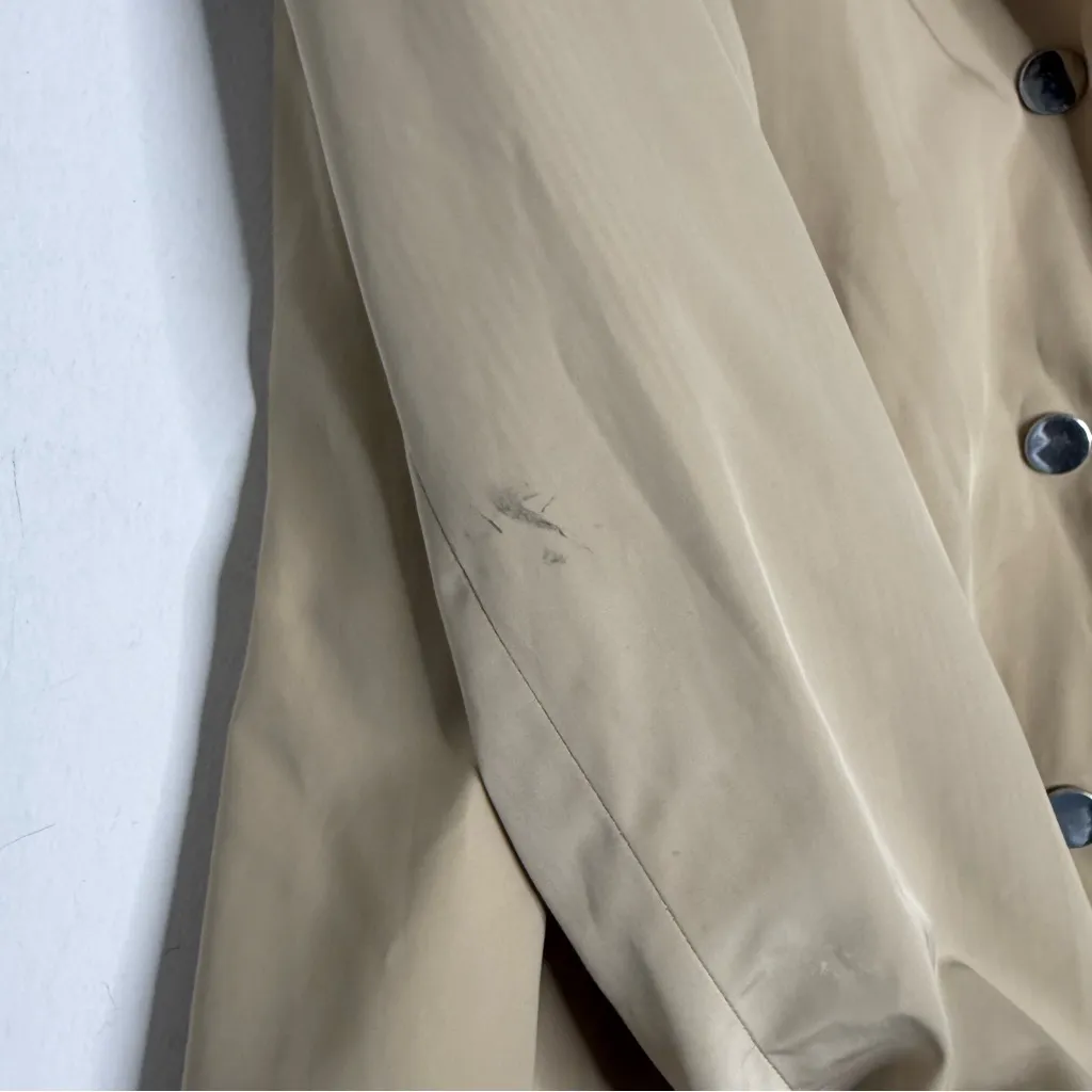 Jane Post Beige Rain Jacket / Trench Coat – Women’s Medium Tan - Image 6