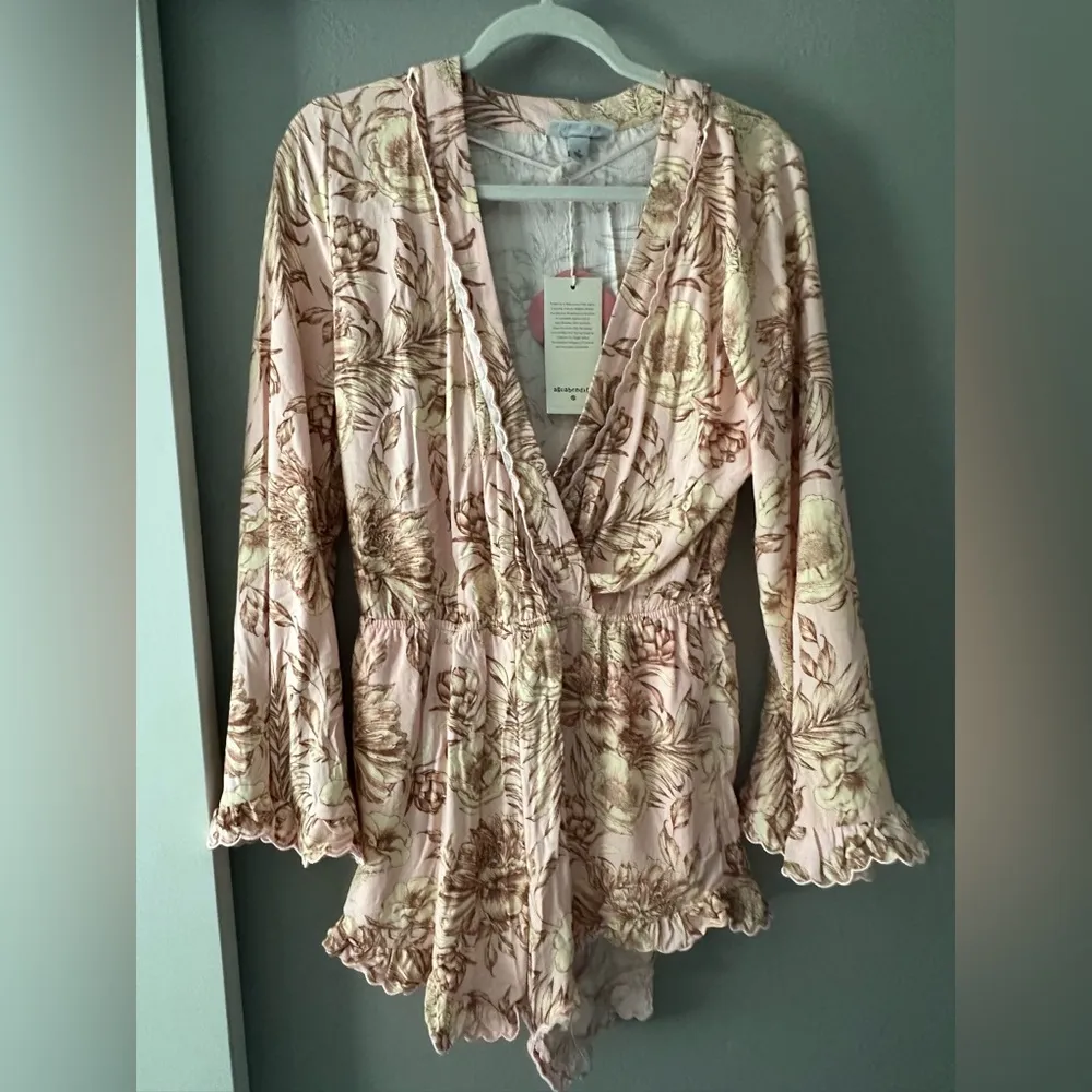 NWT Agua Bendita x Target sold out collab; long sleeved shorts romper - Image 6