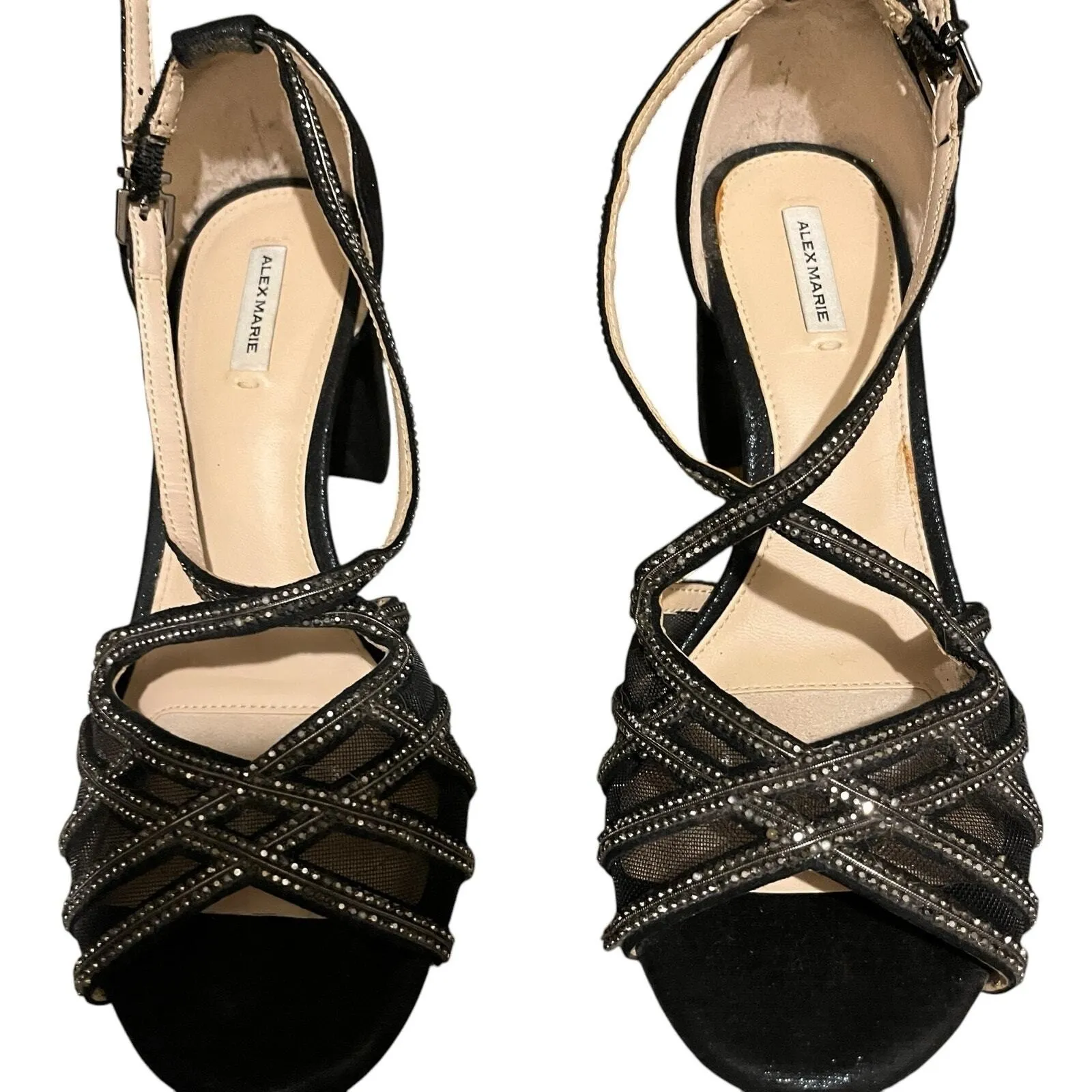 Marie Alexander Sparkle Heels Coquette Party Shoes Glitter Balletcore‎ Glam - Image 3